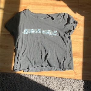 Graphic tee crop top